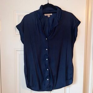 Midnight Blue Button-Down Shirt